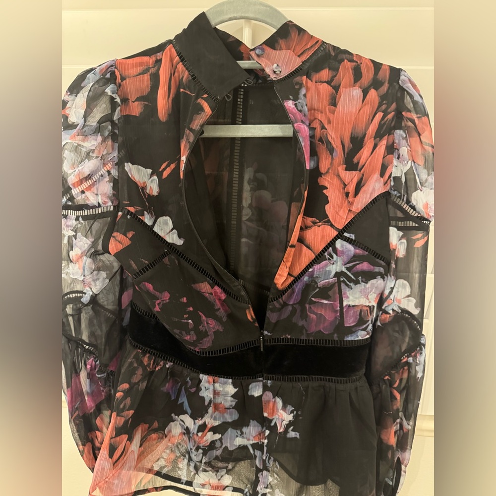 Ted Baker Fall Floral Blouse - image 2